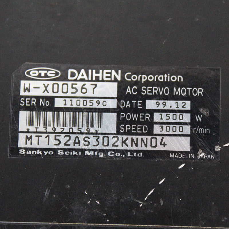 OTC W-X00567 MT152AS302KNN04 機器人電機