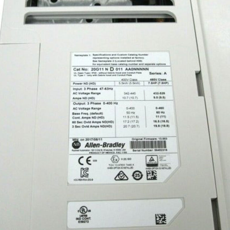 Allen Bradley 20G11ND011AA0NNNNN frequency converter