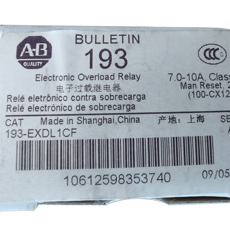 Allen Bradley 193-EXDL1CF relay