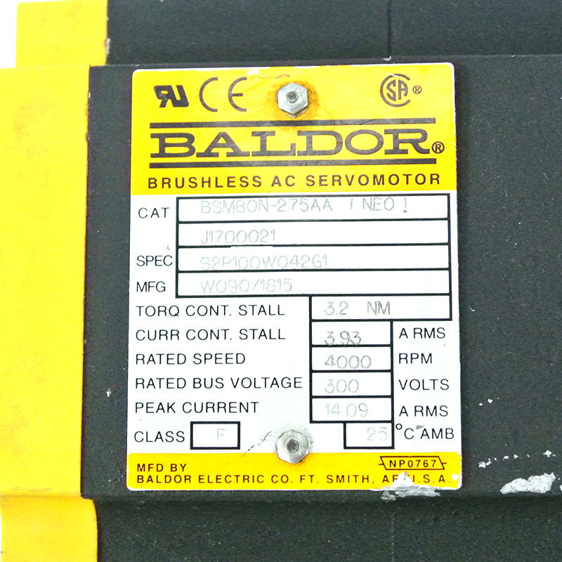 BALDOR BSM80N-275AA Motor