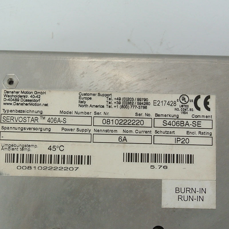 Kollmorgen S406BA-SE Servo Drive
