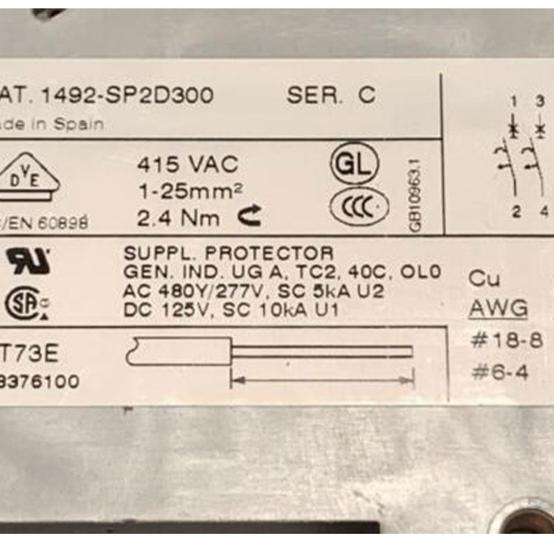 Allen Bradley 1492-SP2D300斷路器