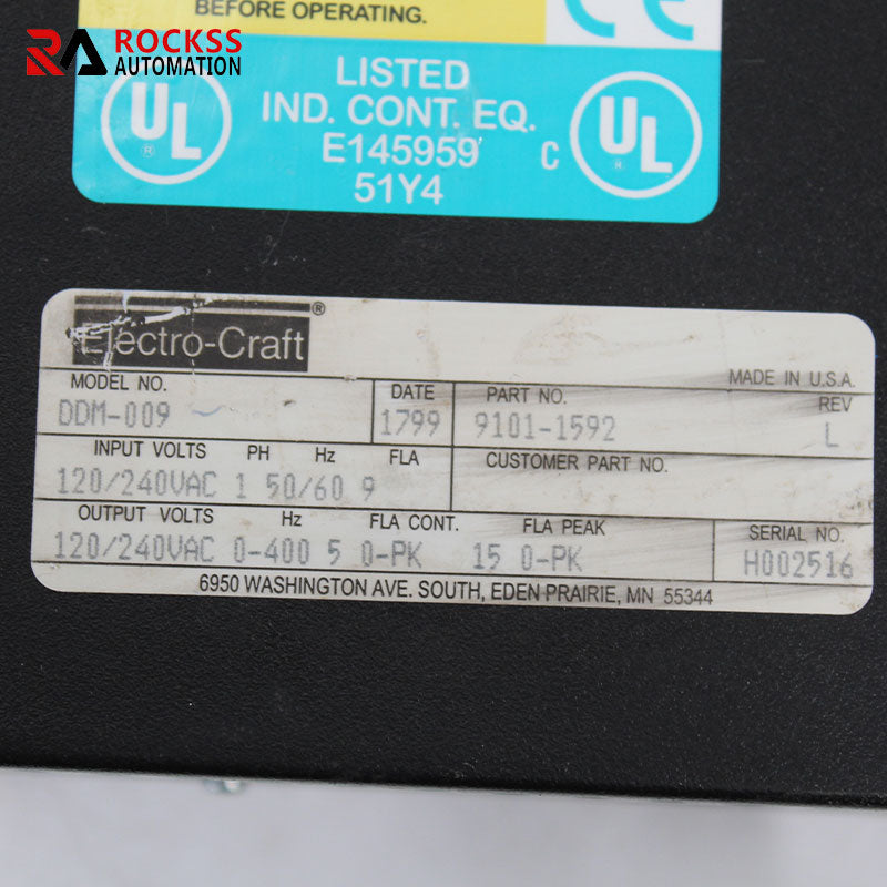RELIANCE ELECTRIC DDM-009 9101-1592 Inverter