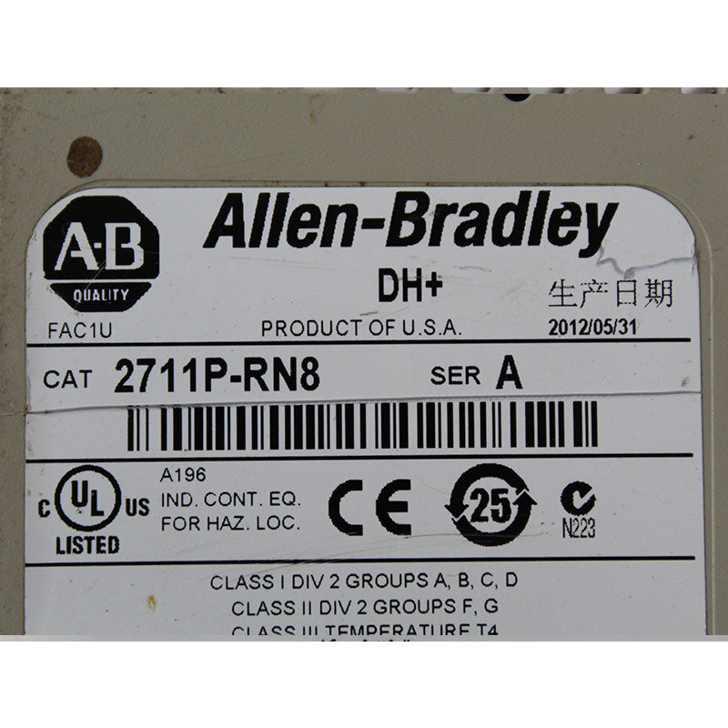 Allen Bradley 2711P-B6C8A touch screen