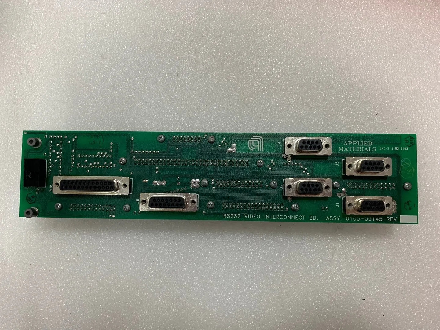 AMAT應用程式材料0100-09145 RS232視訊互連PCB