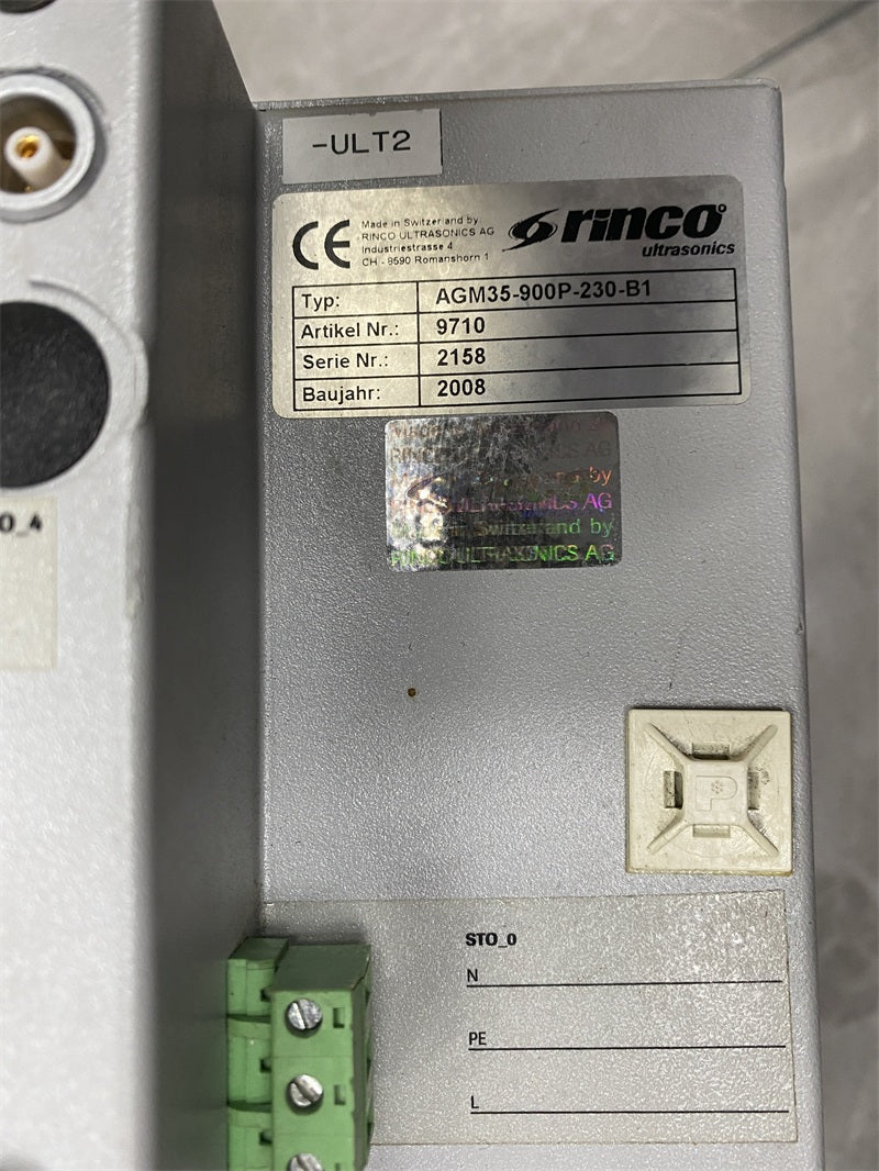 rinco ultrasonics AGM35-900P-230-B1 Ultrasonic Welding Module
