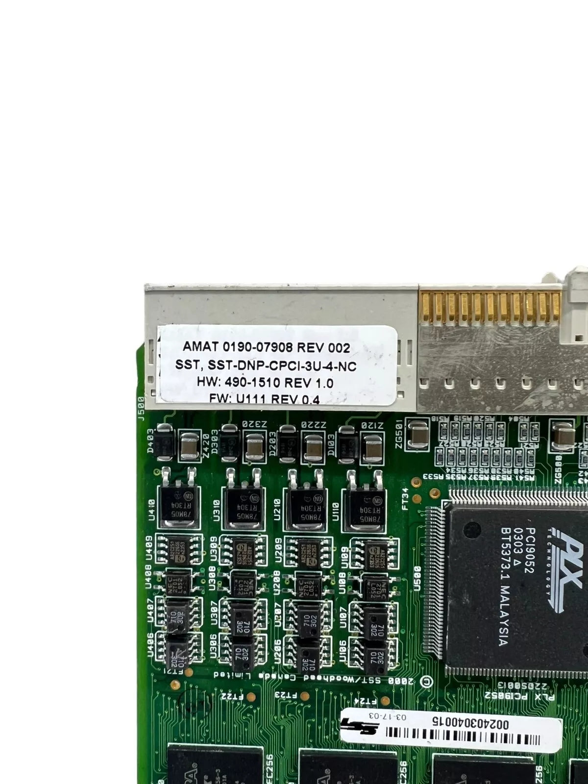 AMAT 應用材料 0190-07908 DEVICENET SST-DNP-CPCI-3U-4-NC PCB 卡