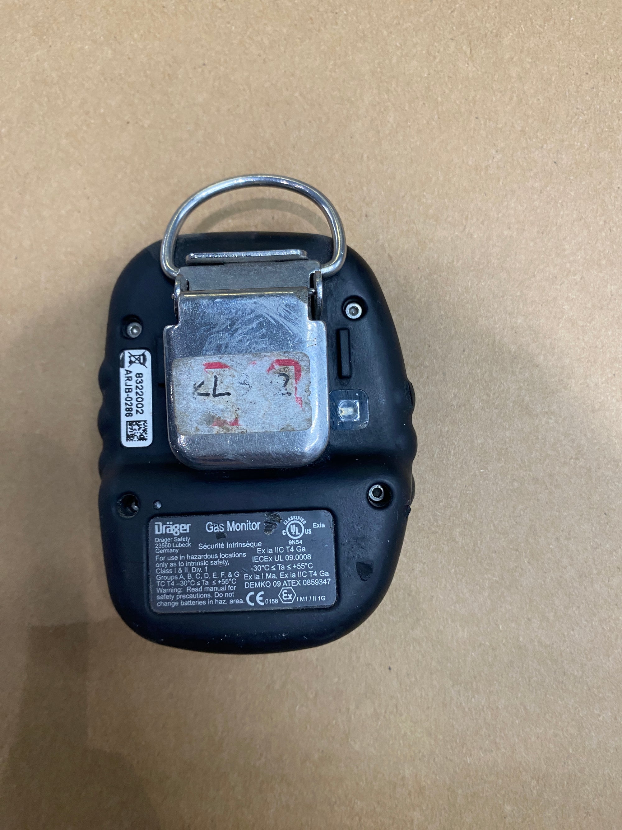 DRAGER PAC3500 O2 GAS MONITOR