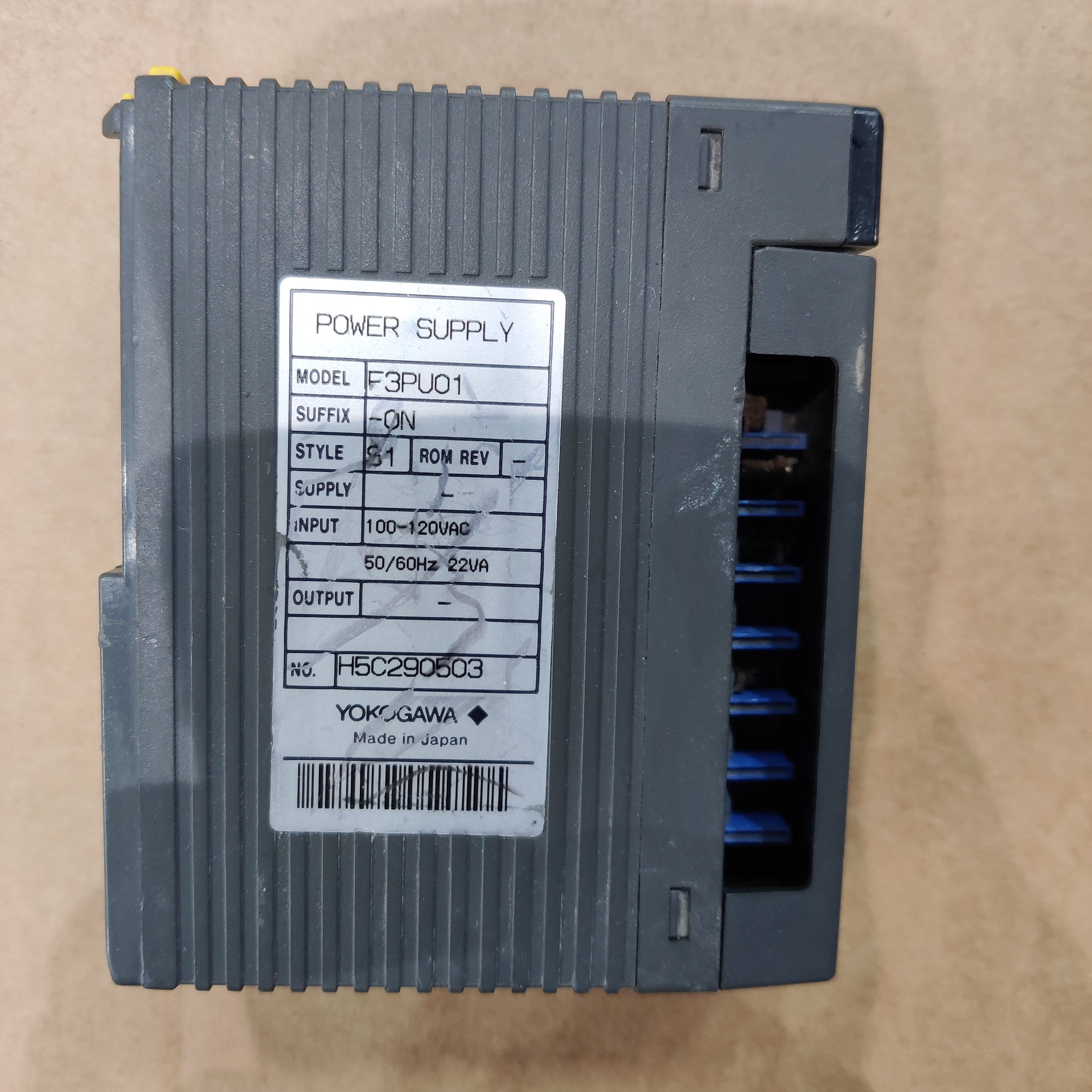 Yokogawa F3PU01-0N Power Supply Module