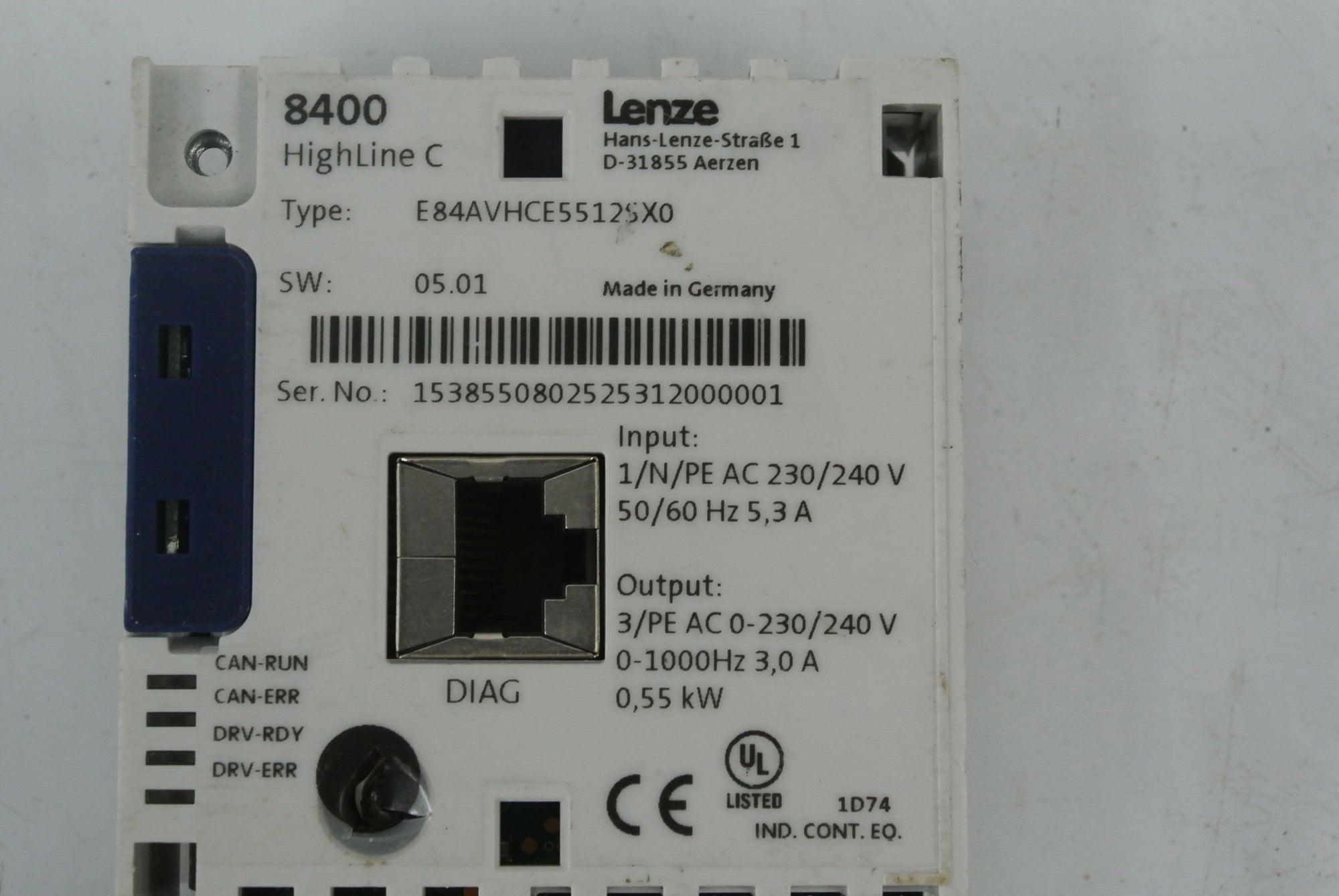 Lenze E84ABCHC0000SN0控制單元