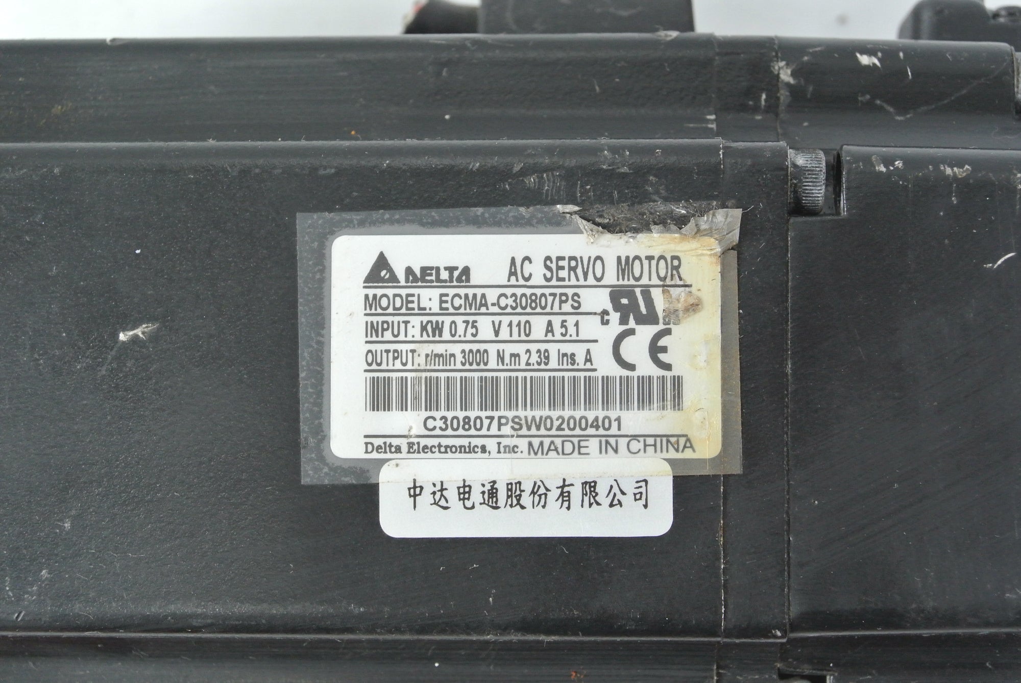 台達 ECMA-C30807PS 伺服電機