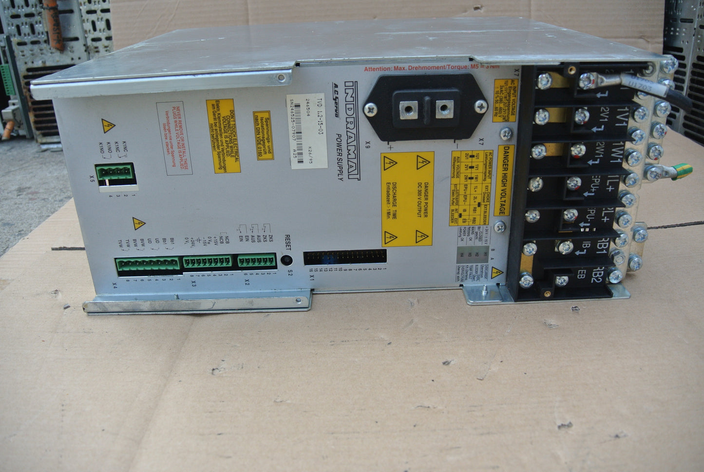 INDRAMAT TVD1.2-15-03 AC SERVO POWER SUPPLY