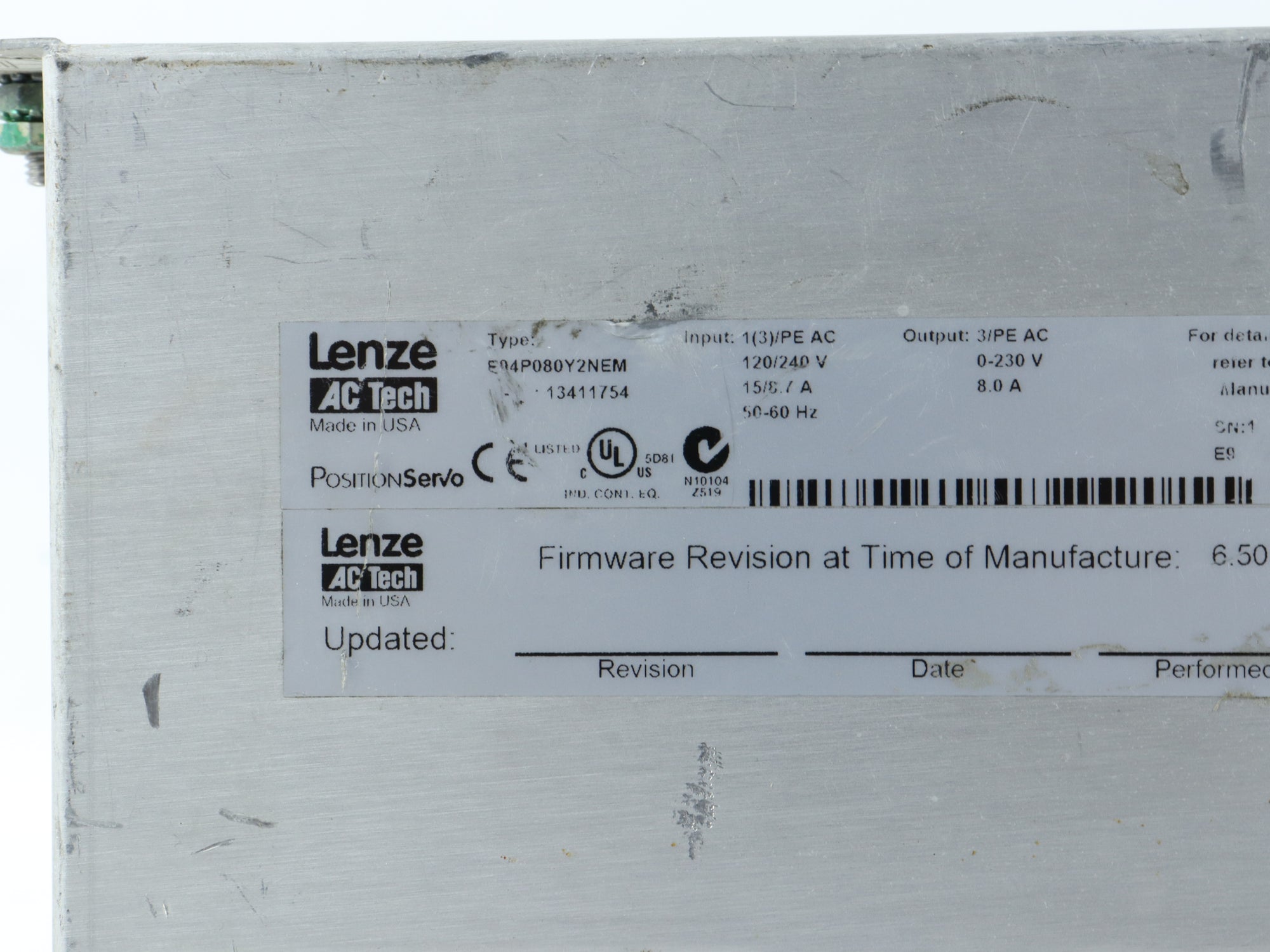 倫茨E94P080Y2NEM伺服