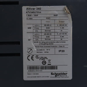 Schneider ATV340U75N4 Inverter