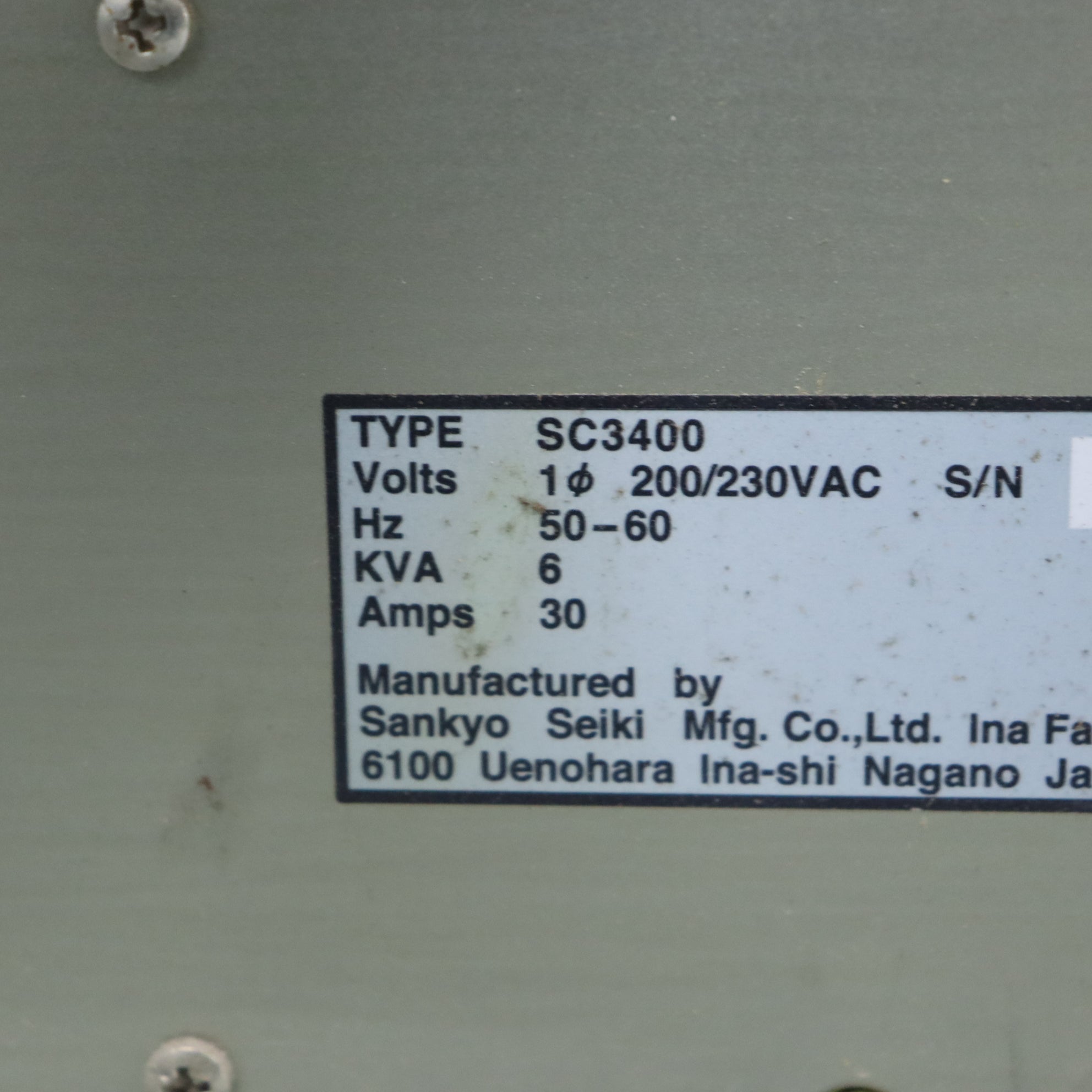 SANKYO SC3400 HP機器人控制櫃