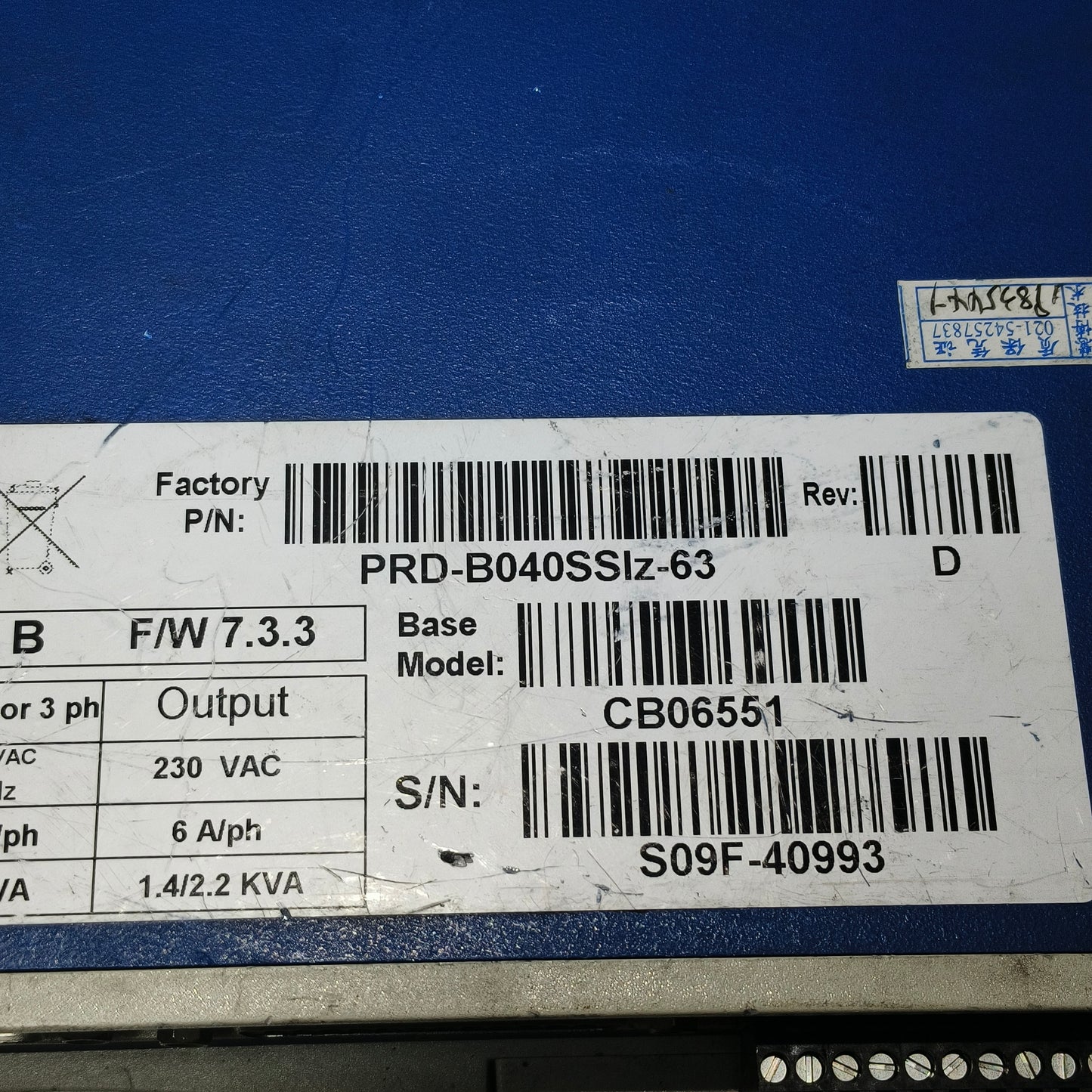Kollmorgen PRD-B040SSlz-63 Driver