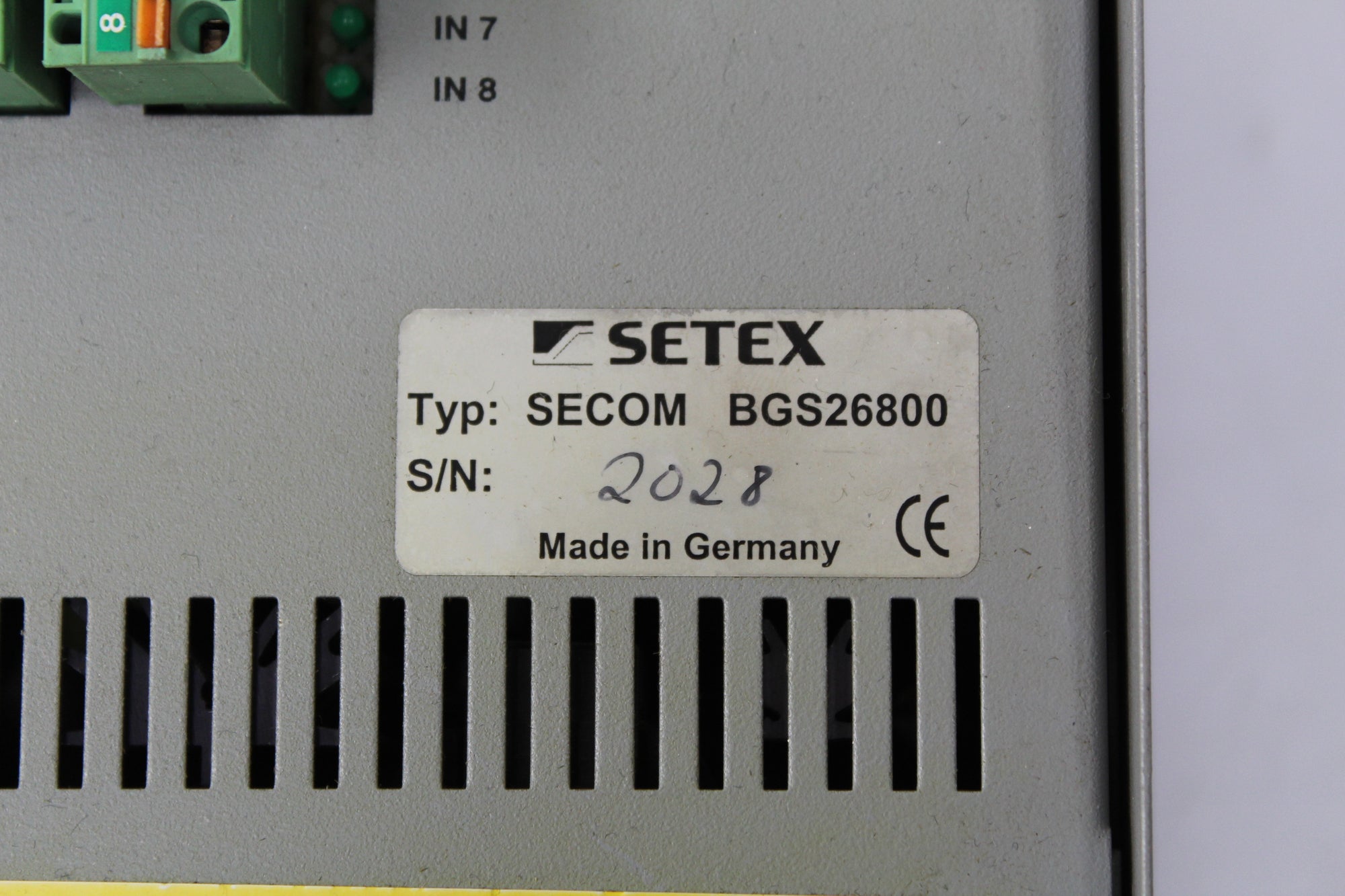 SETEX 515DE SECOM BGS26800 染色機電腦