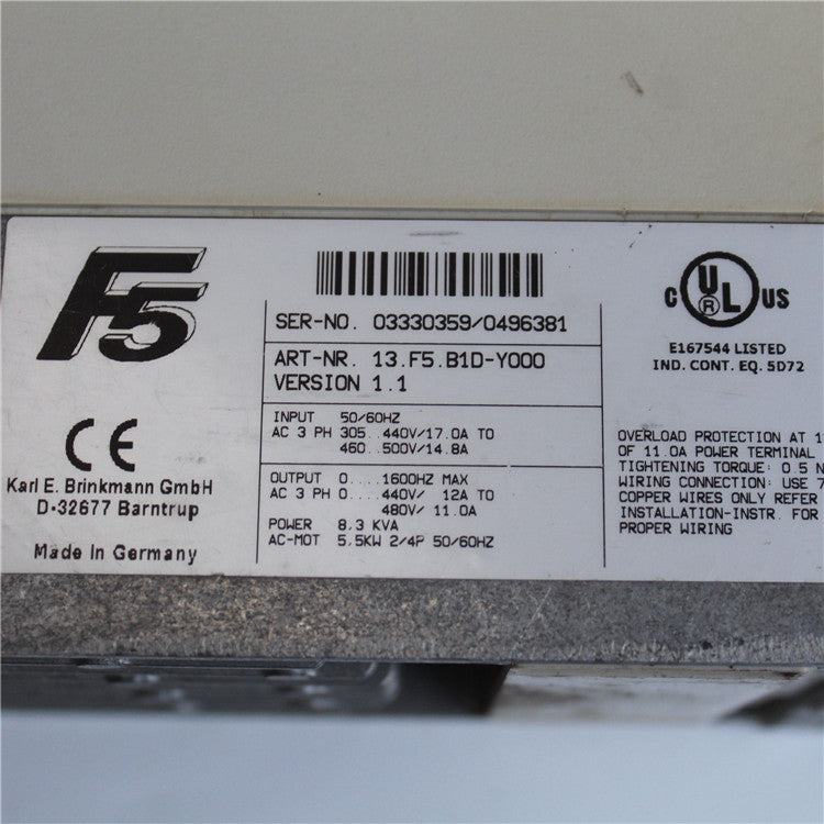 KEB frequency converter 13.F5.B1D-Y000