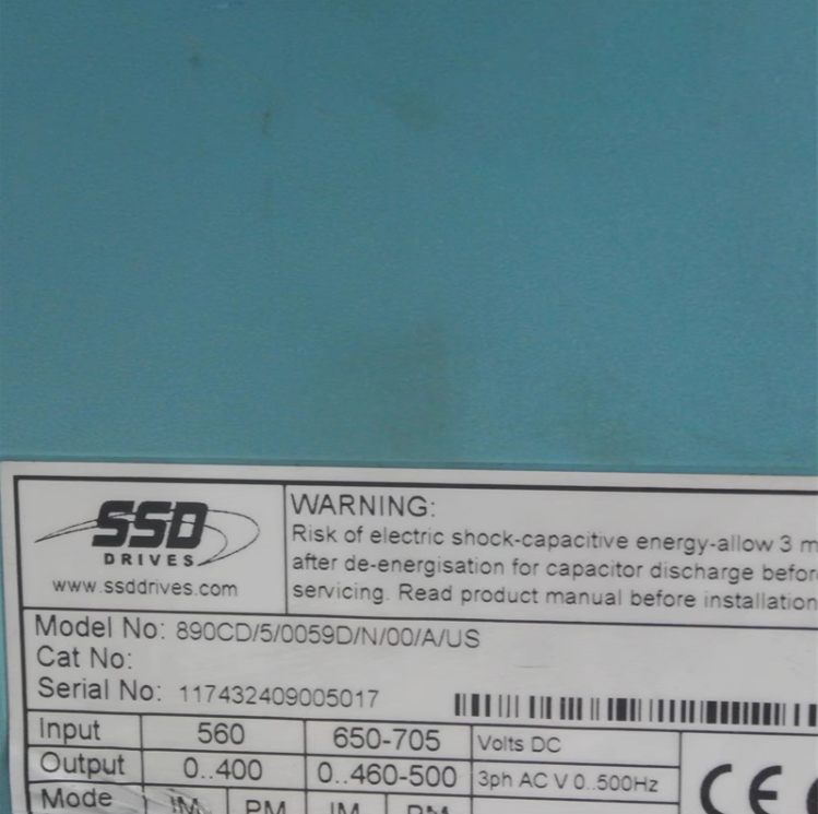 派克 890CD/5/0059D/N/00/A/US 驅動器