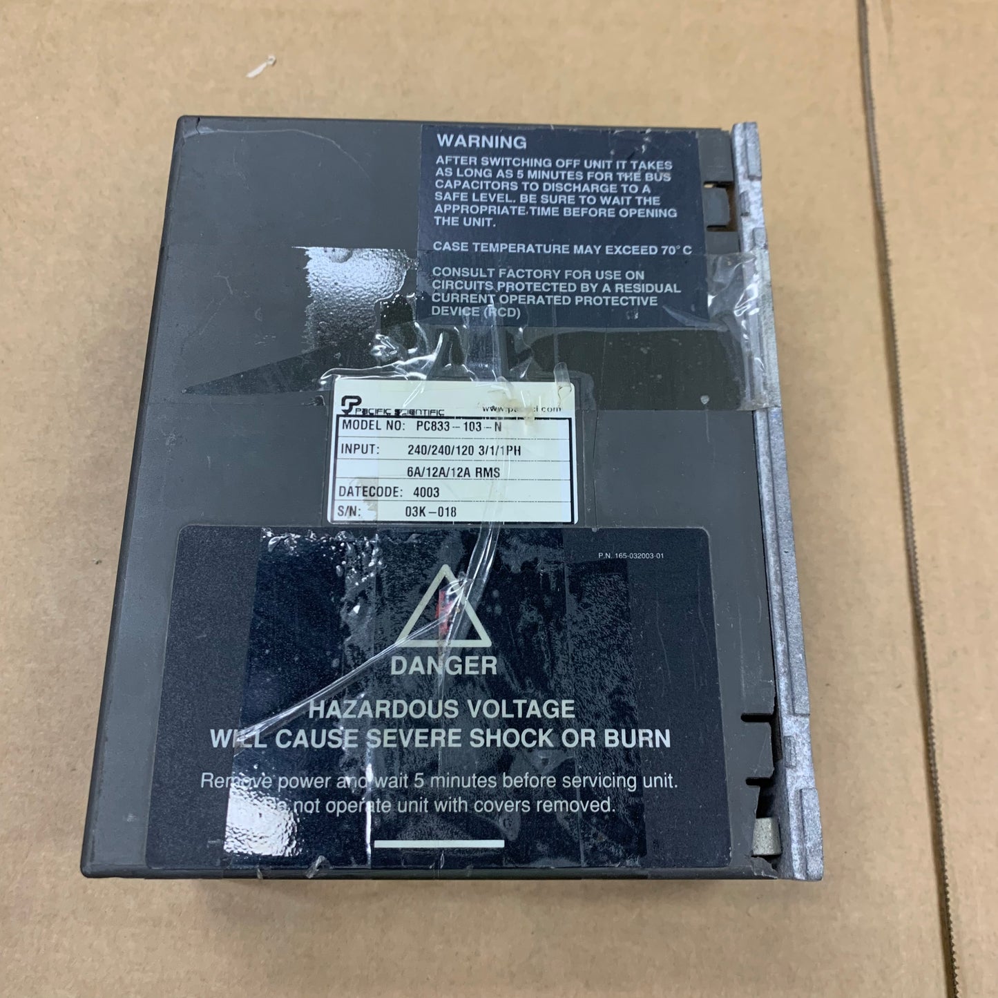 Pacific Scientific PC833-103-N Server Driver