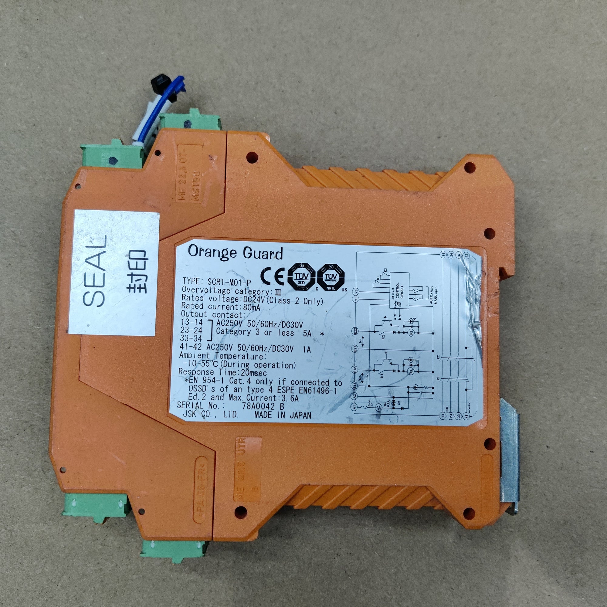 Orange Guard SCR1-M01-P Relay