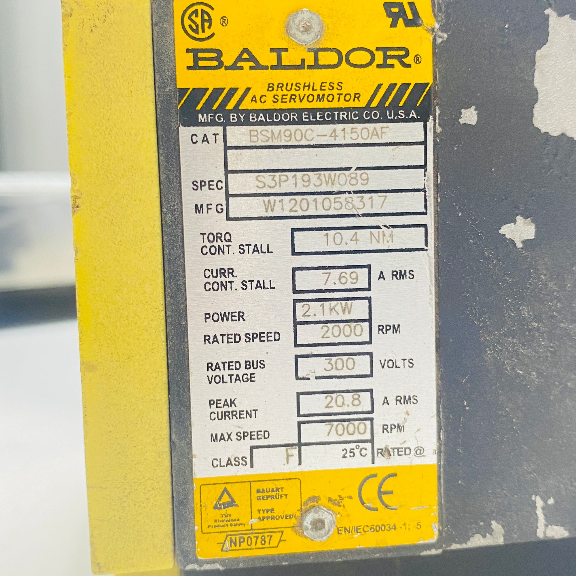 ABB BALDOR BSM90C-4150AF SERVO MOTOR