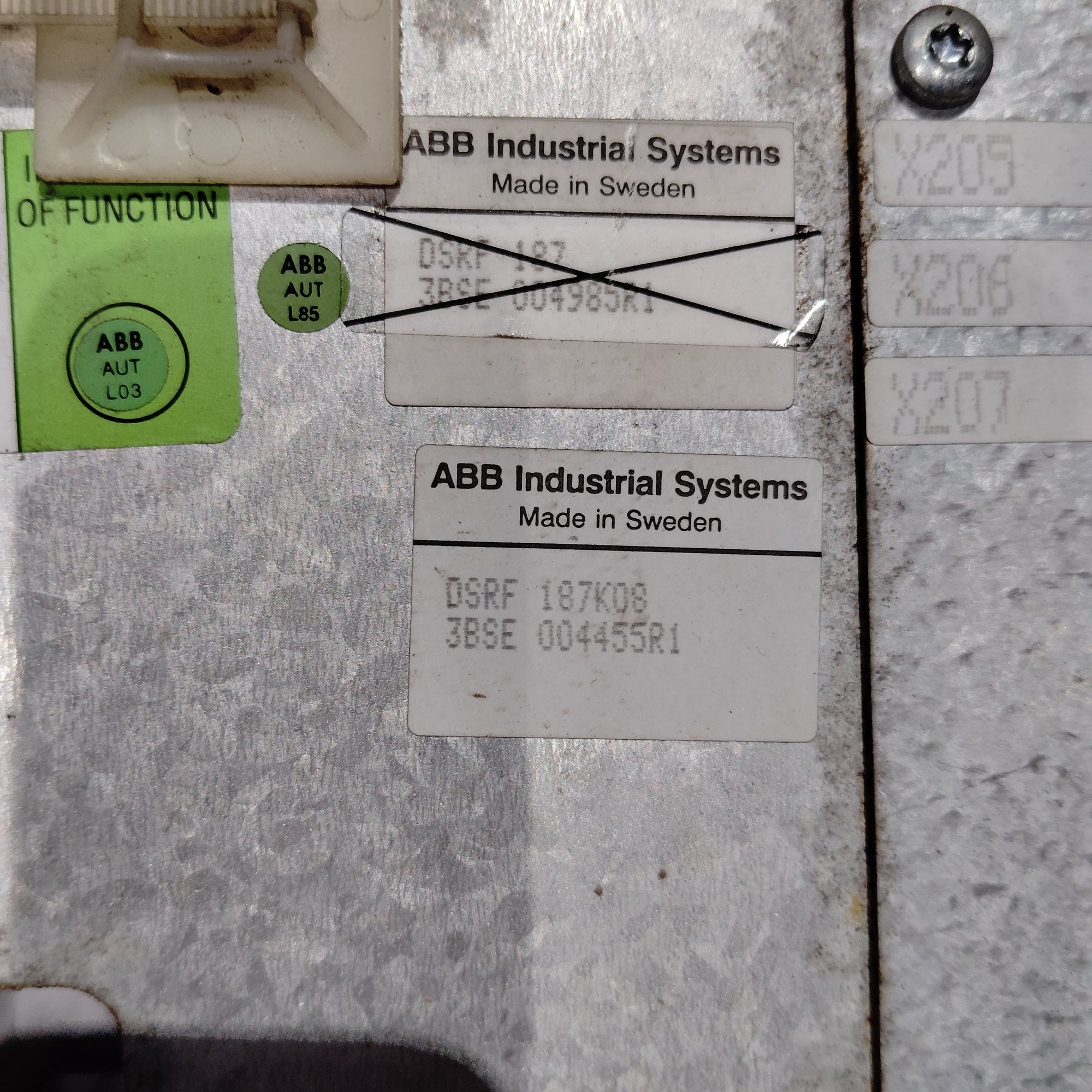 ABB DSRF187K08 frame