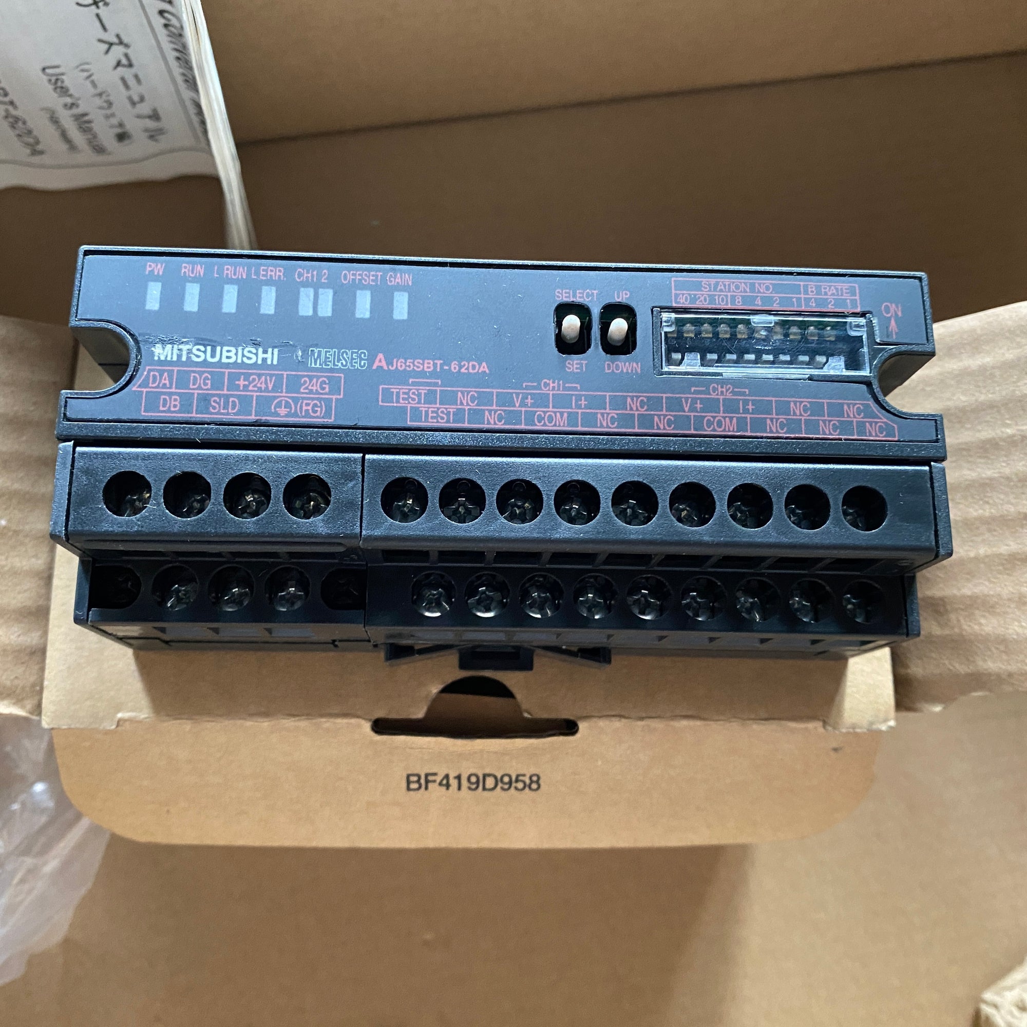 三菱AJ65SBT-62DA類比量輸出模組