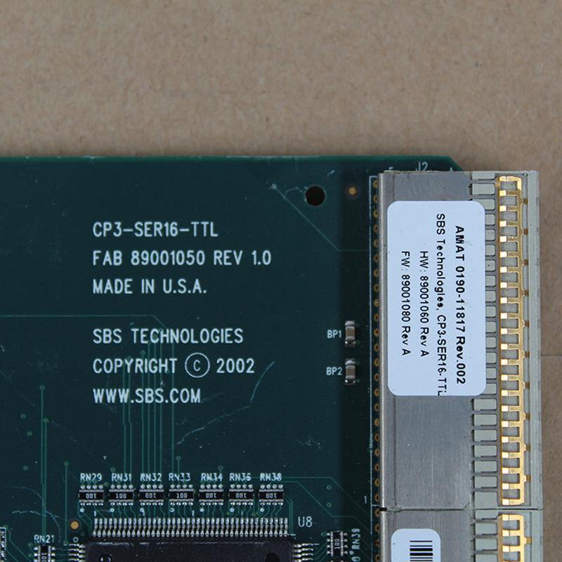 Applied Materials 0190-11817 CP3-SER16-TTL Semiconductor Board Card - Rockss Automation