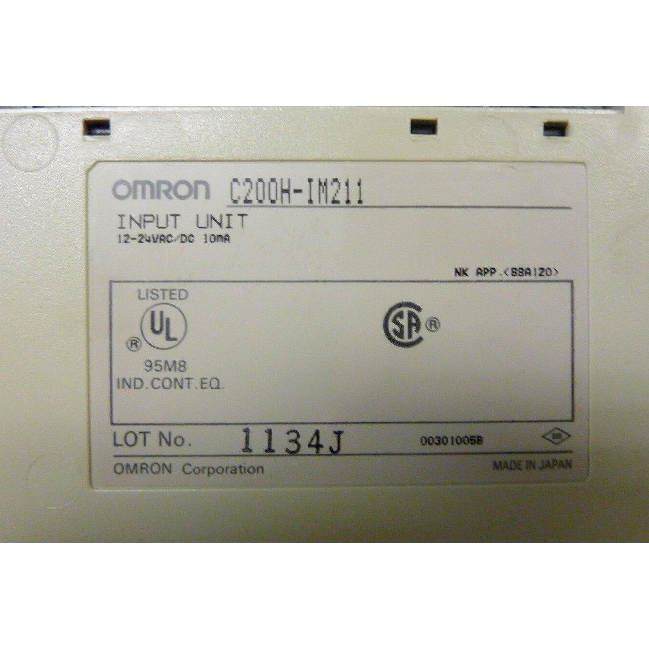 New Original Omron C200H-IM211 AC/DC Input Unit PLC Module - Rockss Automation