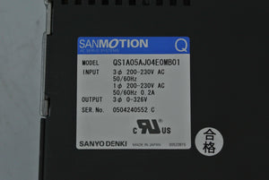 SANYO Denki QS1A05AJ04E0MB01 AC Servo Drive Input 200-230V - Rockss Automation