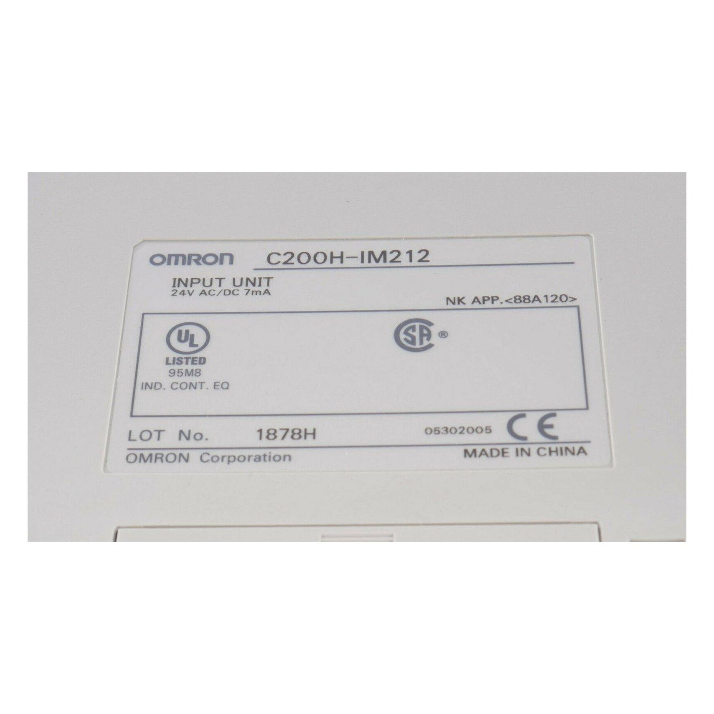 New Original Omron C200H-IM212 AC/DC Input Unit PLC Module - Rockss Automation
