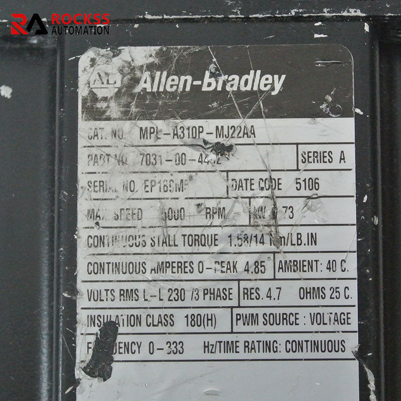 Allen Bradley MPL-A310P-MJ22AA 電機