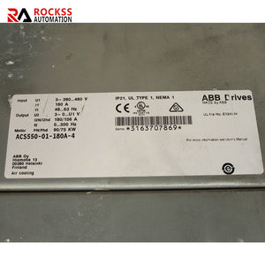 ABB ACS550-01-180A-4 Inverter 90/75kw