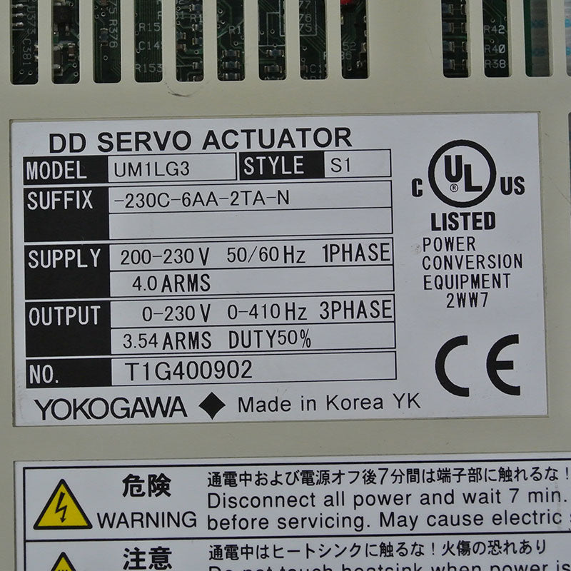 橫河UM1LG3-S1-210C-6AA-2TA-N/CN4驅動器