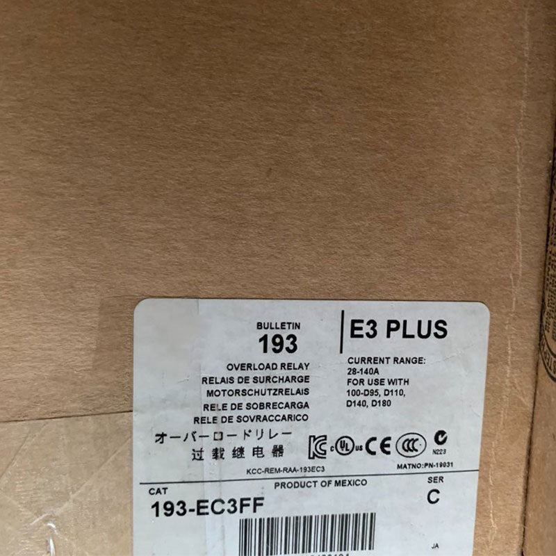 Allen Bradley  193EC3FF  relay  193-EC3FF