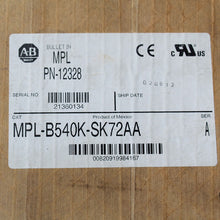 Load image into Gallery viewer, Allen Bradley  MPL-B540K-SK72AA  PN-12328 motor