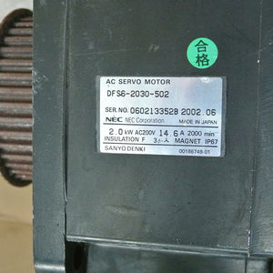 NEC DFS6-2030-502 Servo Motor