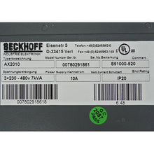 將圖片載入圖庫檢視器 Beckhoff AX2010 servo driver