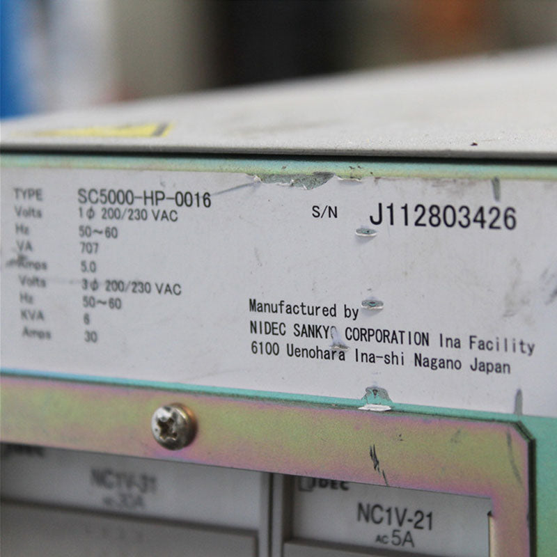 SANYO SC5000-HP-0016 control cabinet