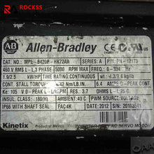 將圖片載入圖庫檢視器 Allen Bradley MPL-B420P-HK72AA motor