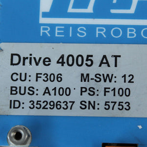 Reis DRIVE 4005AT CU:F306 Robot Driver