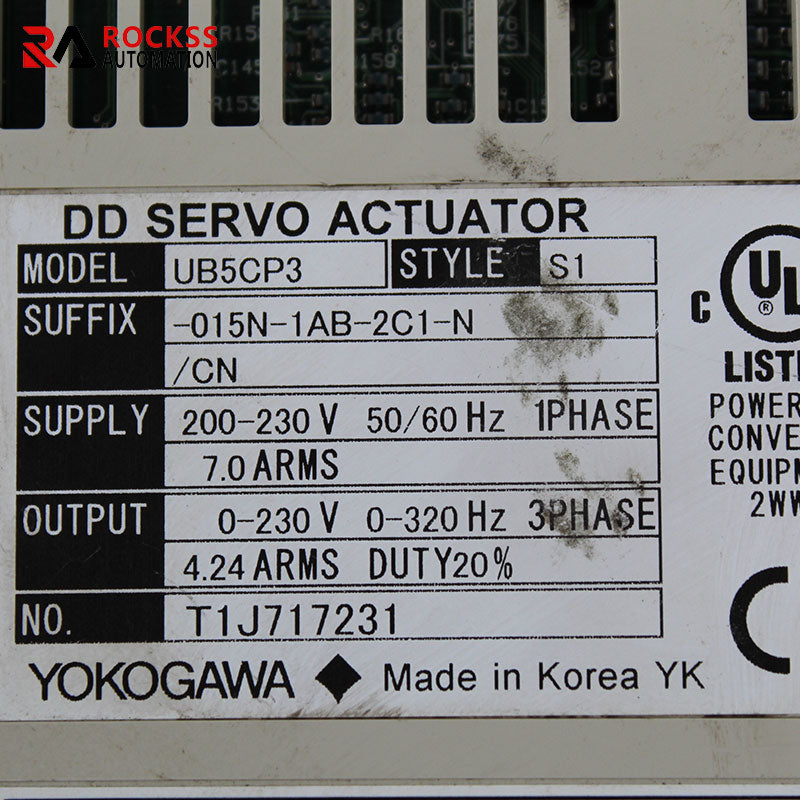 橫河 UB5CP3-S1-015N-1AB-2C1-N/CN UB5CP3-015N-1AB-2C1-N/CN 伺服驅動器