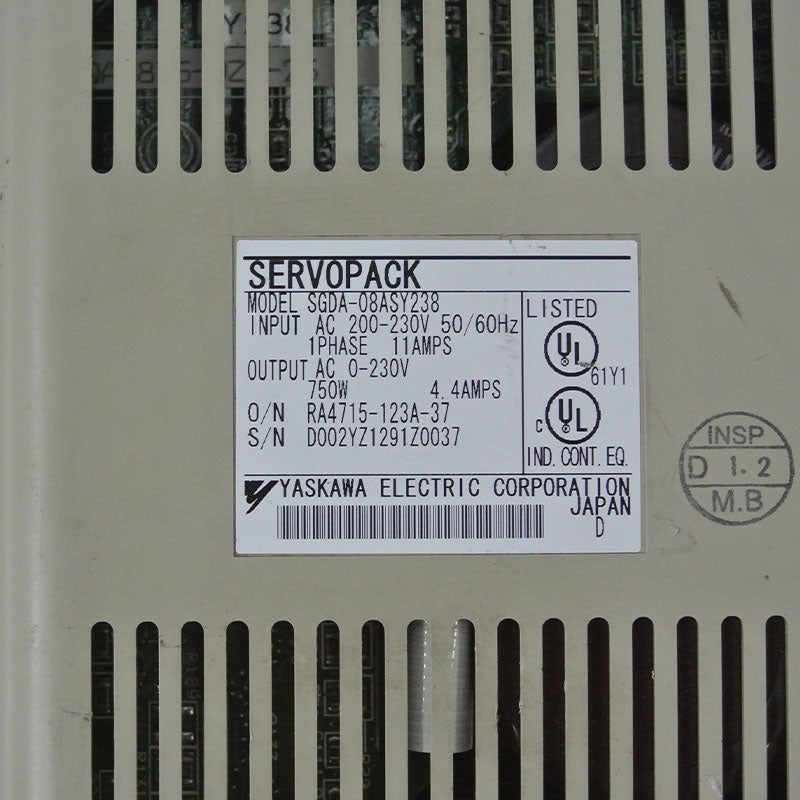 安川SGDA-08ASY238伺服驅動器