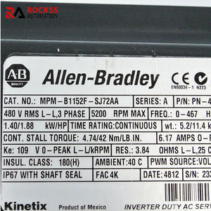 Allen Bradley MPM-B1152F-SJ72AA motor