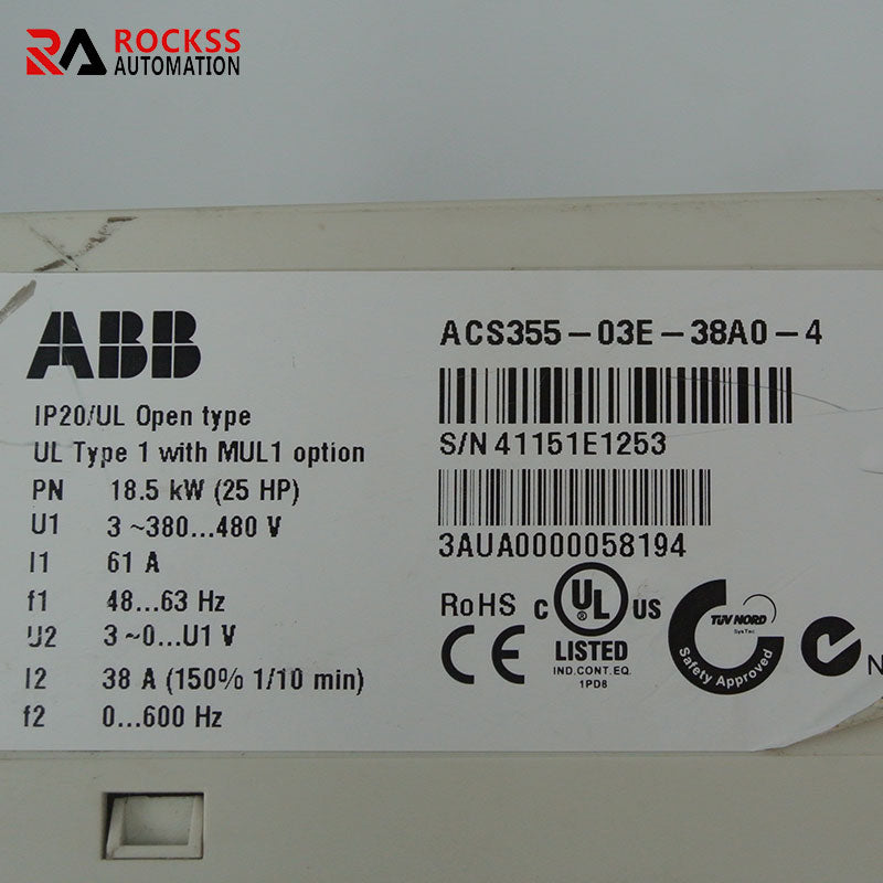 ABB ACS355-03E-38A0-4 變頻器