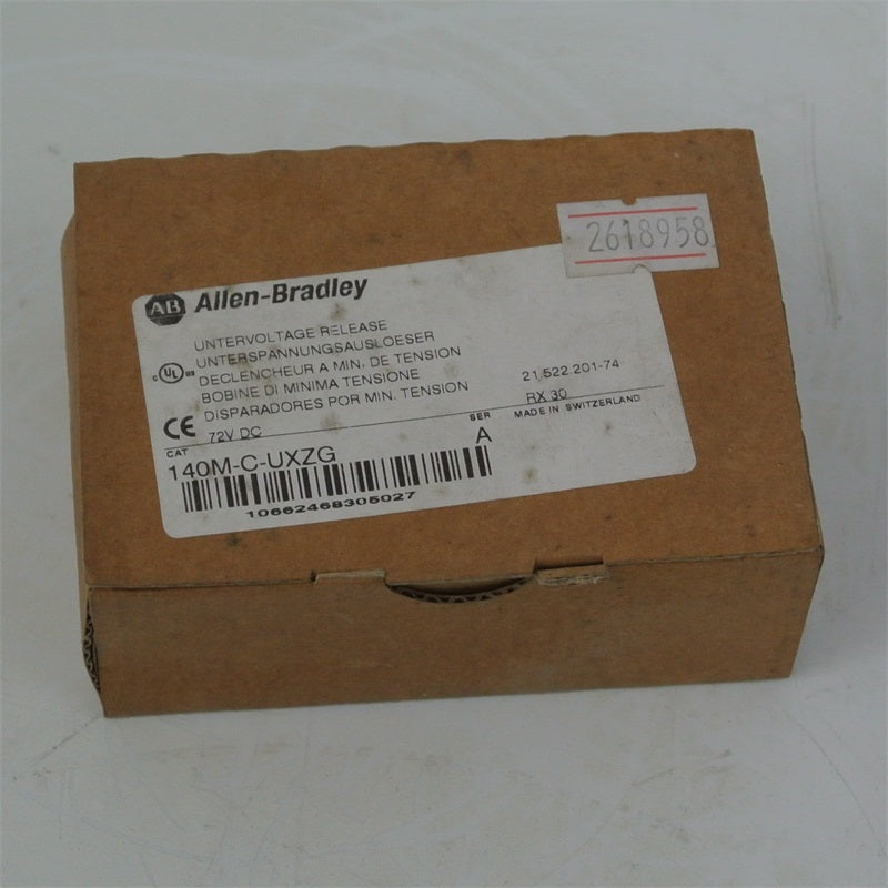 Allen Bradley 140M-C-UXZG欠壓釋放模組