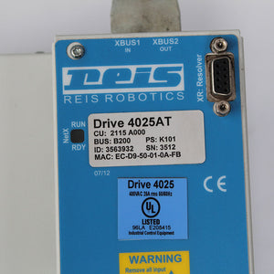 Reis Drive 4025AT 2115A000 EC-D9-50-01-0A-FB Servo Driver