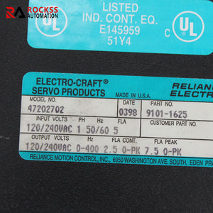 RELIANCE ELECTRIC 47202702 9101-1625 Inverter