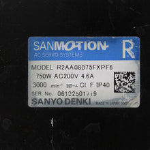 將圖片載入圖庫檢視器 SANYO R2AA08075FXPF6 Servo Motor